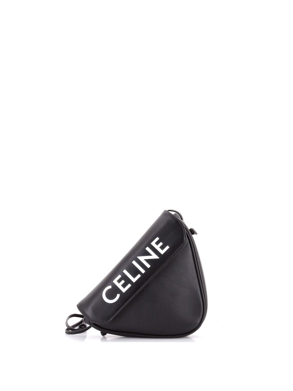 Celine Triangle Bag Leather Small #263933C86B